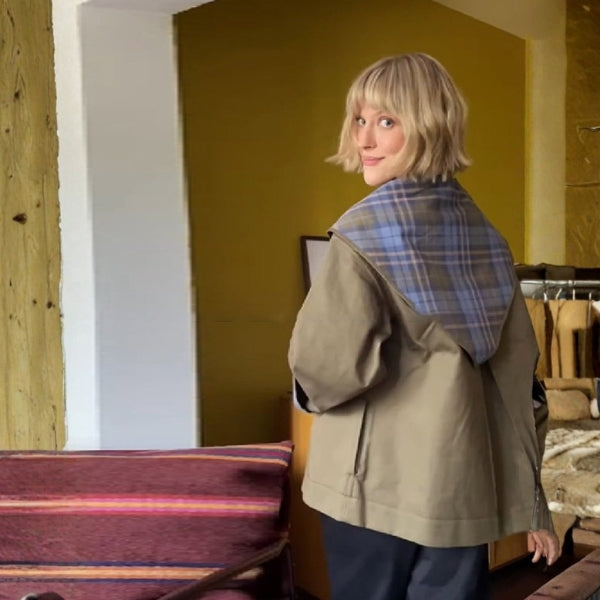 The Camden Plaid Layered Collar Jacket