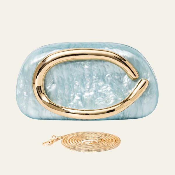 The Capri Sculptural Handle Clutch