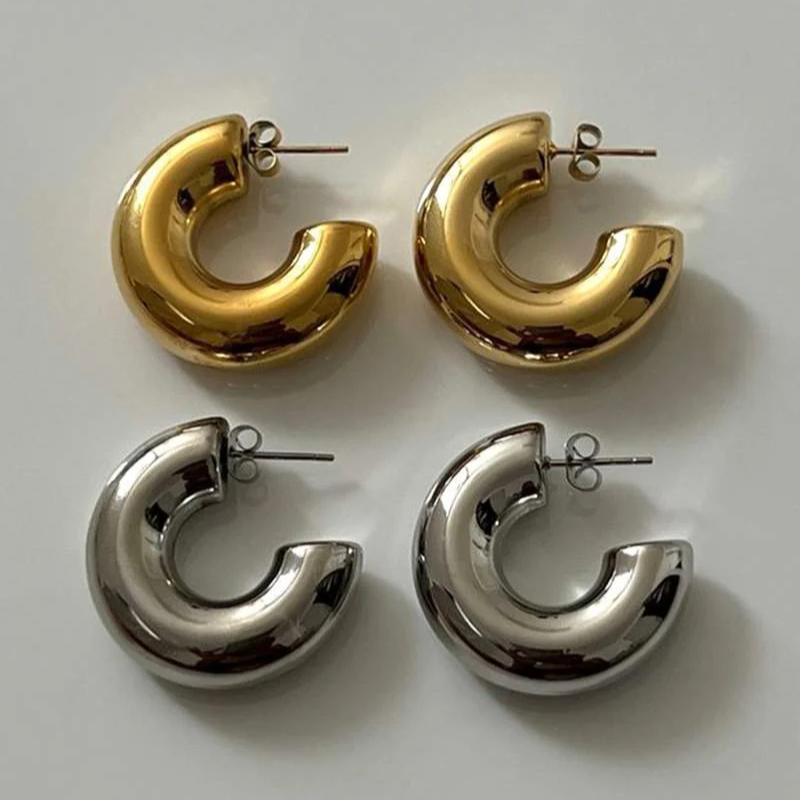 The Monaco Chunky Hoop Earrings