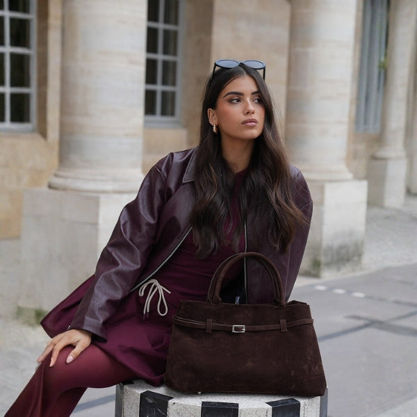 The Verona Burgundy Skirt