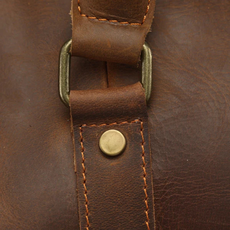 The Lucerne Leather Weekender Bag