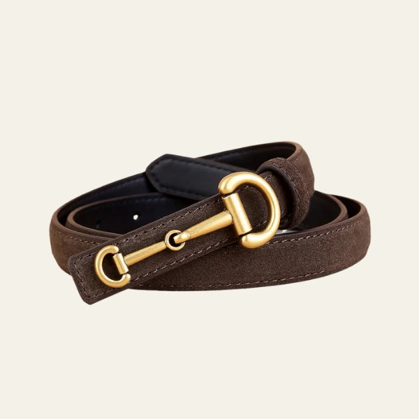 The Verona Suede-Effect Leather Belt