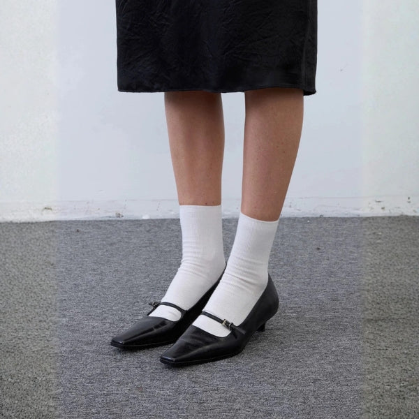 The Riviera Buckle-Strap Pointed Pump