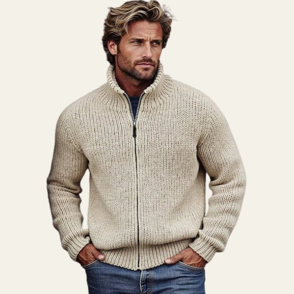 The Oslo Chunky Zip Cardigan