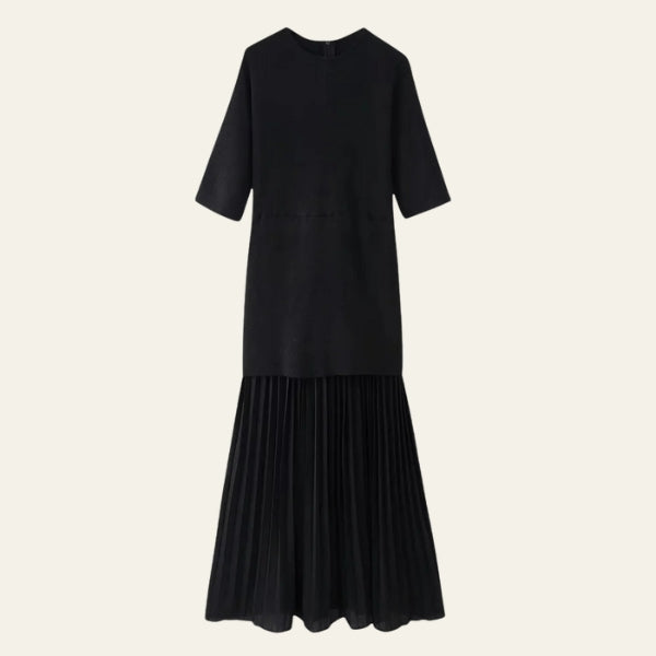 The Verona Pleated Knit Dress