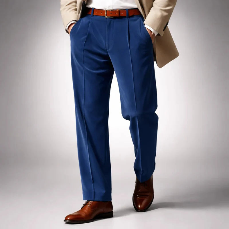 The Milano Pleated Velvet Trousers