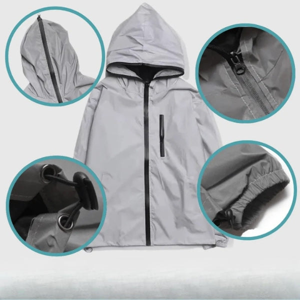 The Luminate Reflective Hooded Shell Jacket