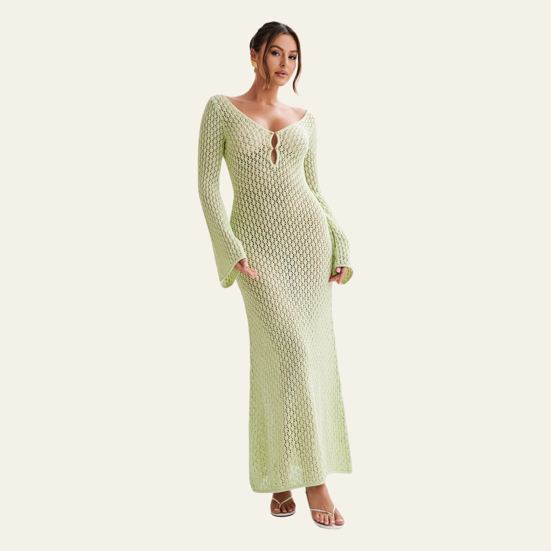 The St. Moritz Knit Beach Maxi Dress