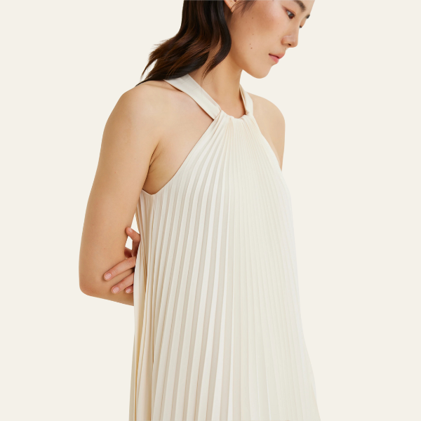 The Amalfi Pleated Midi Dress