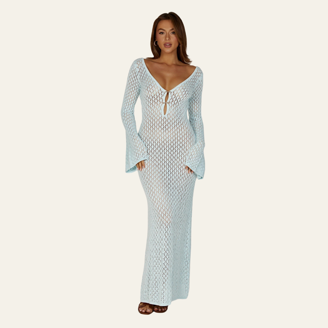The St. Moritz Knit Beach Maxi Dress