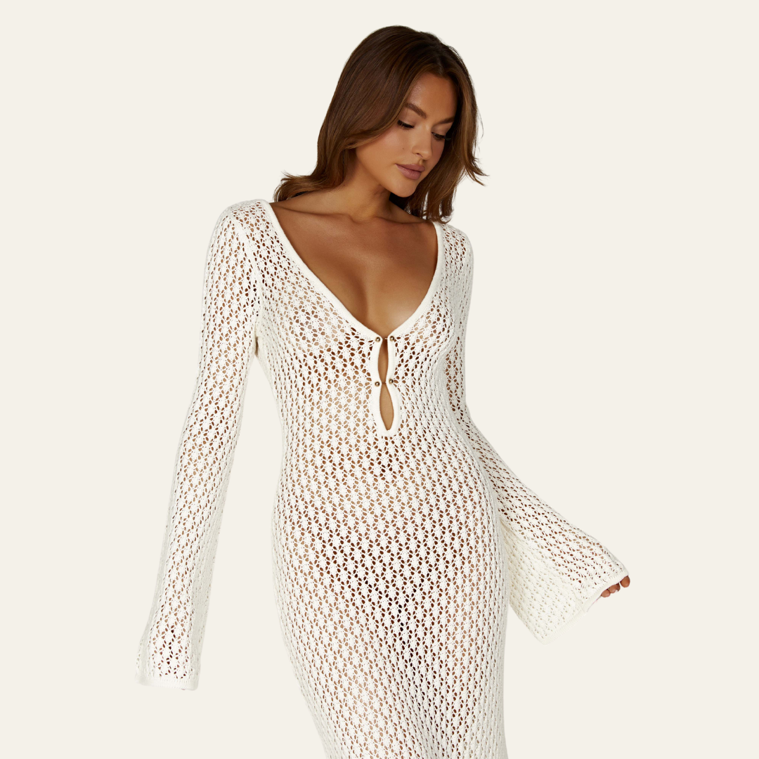 The St. Moritz Knit Beach Maxi Dress