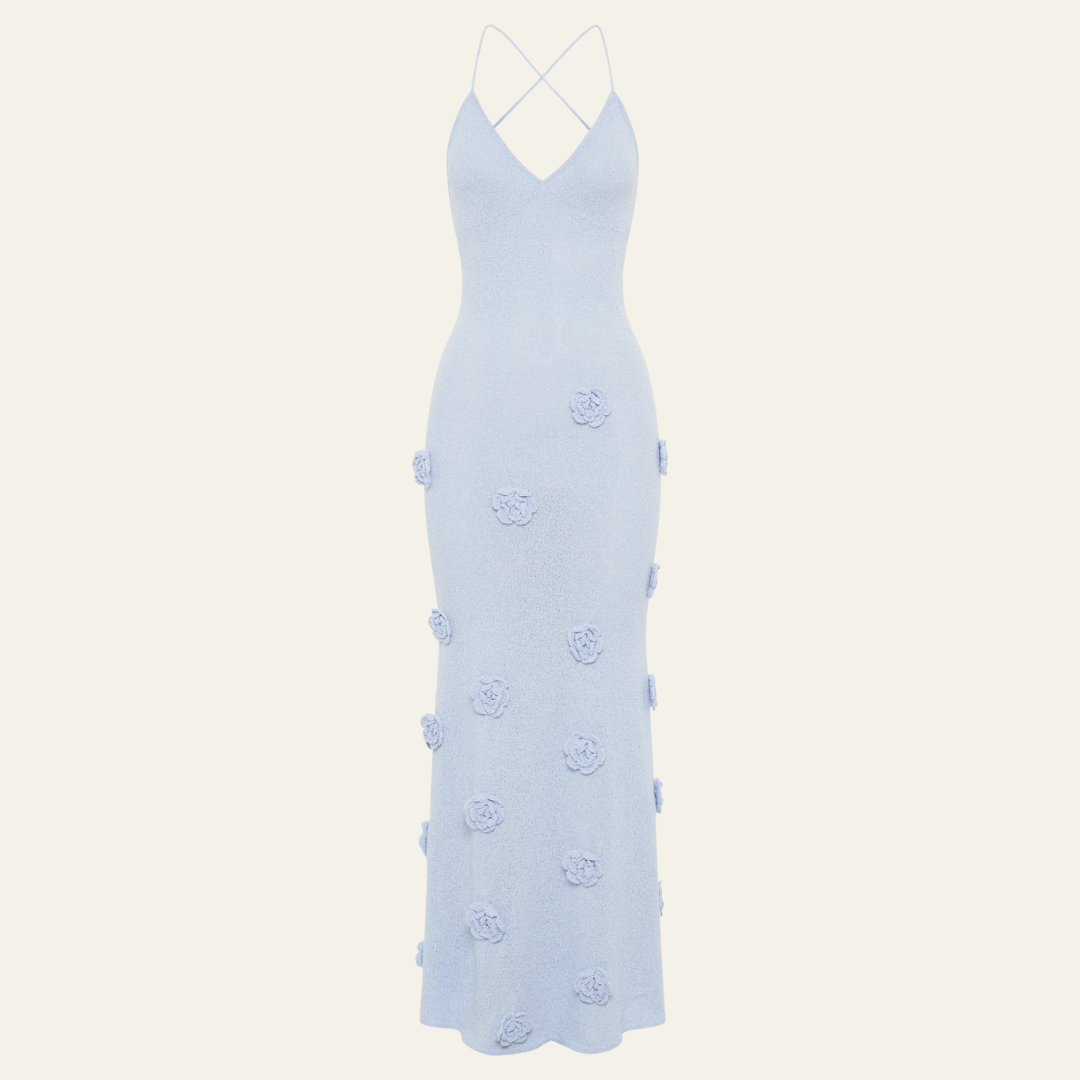 The Geneva Floral Knit Maxi Dress