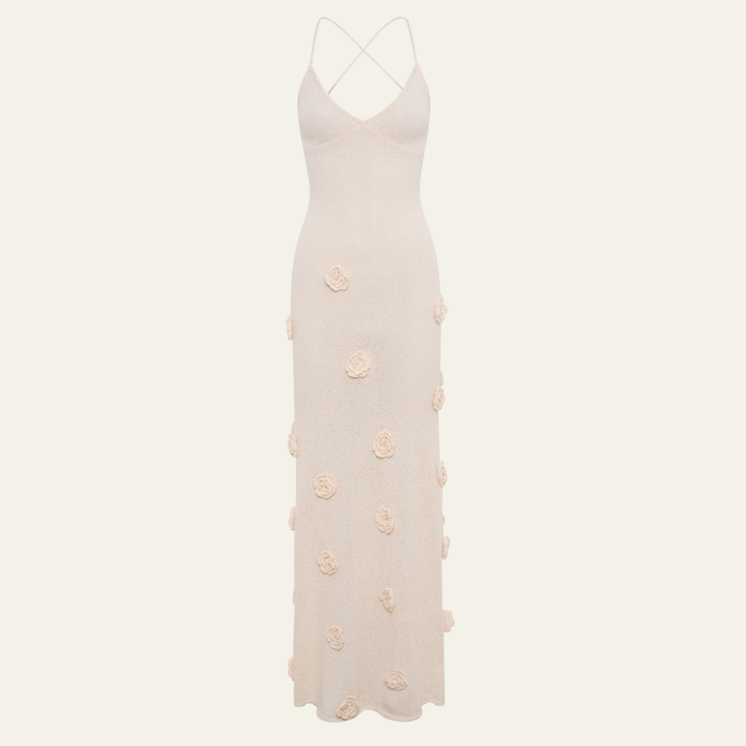 The Geneva Floral Knit Maxi Dress