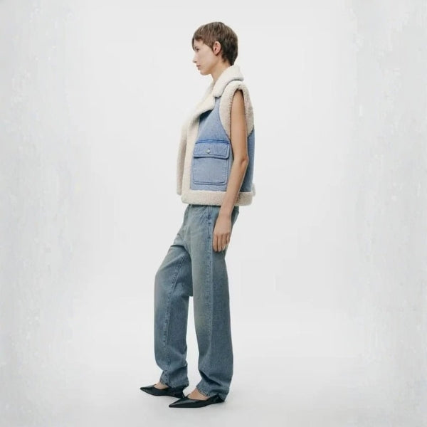 The Oslo Denim Sherpa Vest