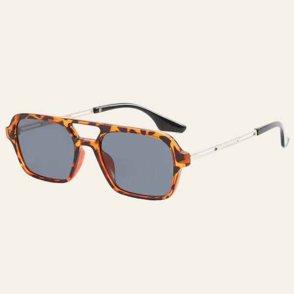 The Capri Double-Bridge Square Sunglasses