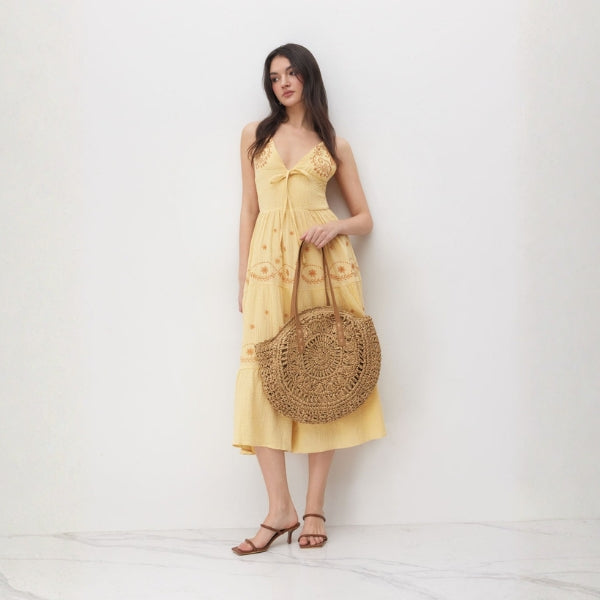 The Sorrento Woven Straw Tote