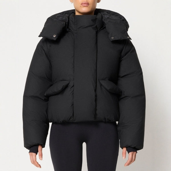 The Aspen Hooded Cropped Puffer Jacket