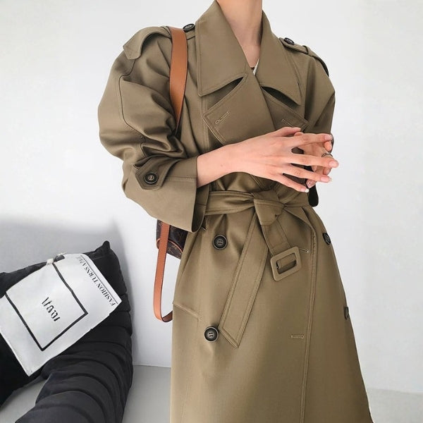 The Marlowe Belted Oversized Trench Coat
