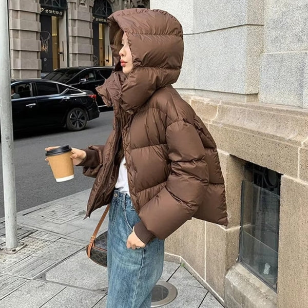 The Aspen Hooded Cropped Puffer Jacket