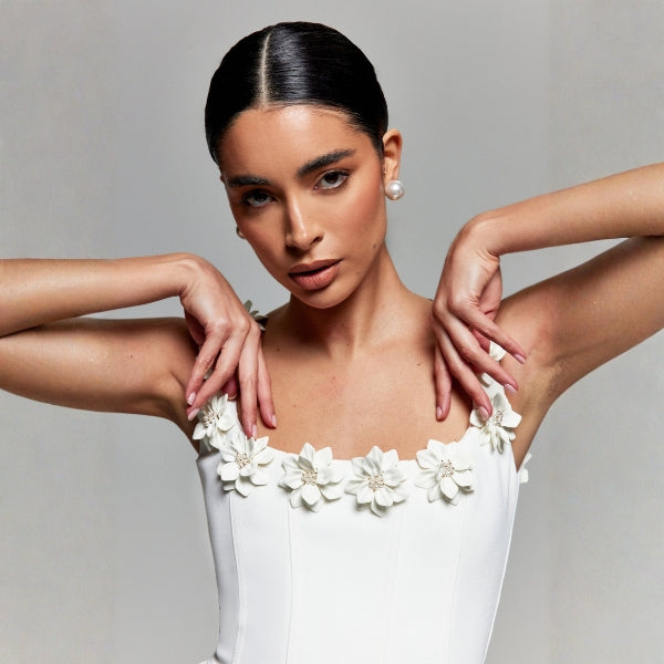 The Capri Floral-Strap Mini Dress