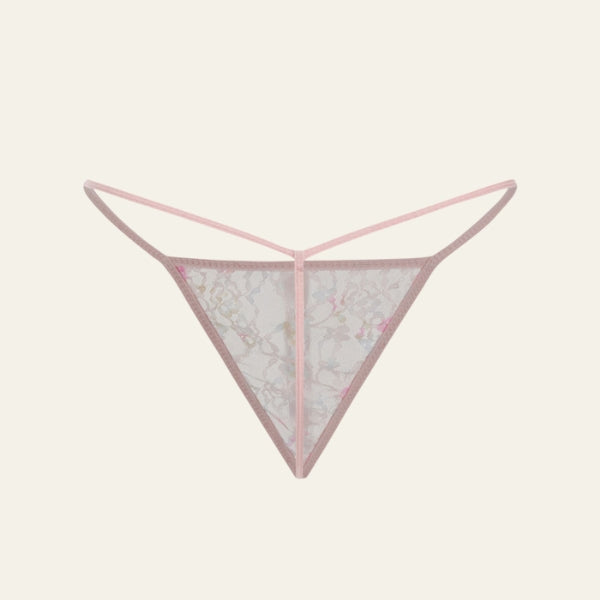 The Provence Floral Lace Thong Set