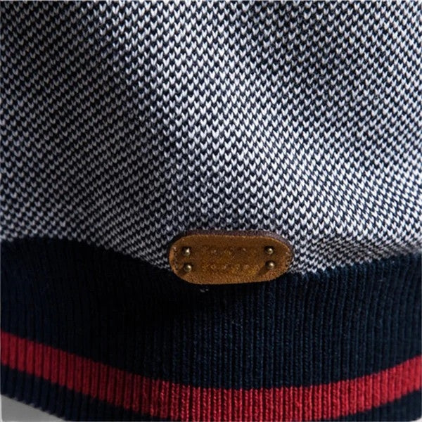 The Oslo Contrast Zip Sweater