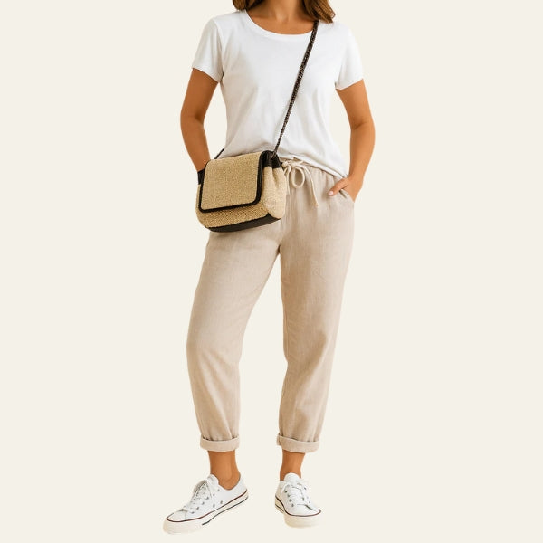 The Riviera Drawstring Tapered Trousers
