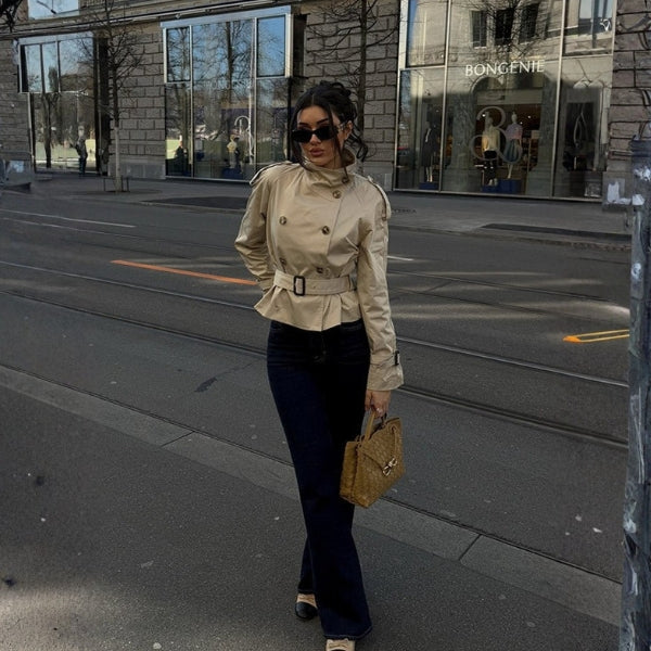 The Chelsea Belted Short Trench Jacket