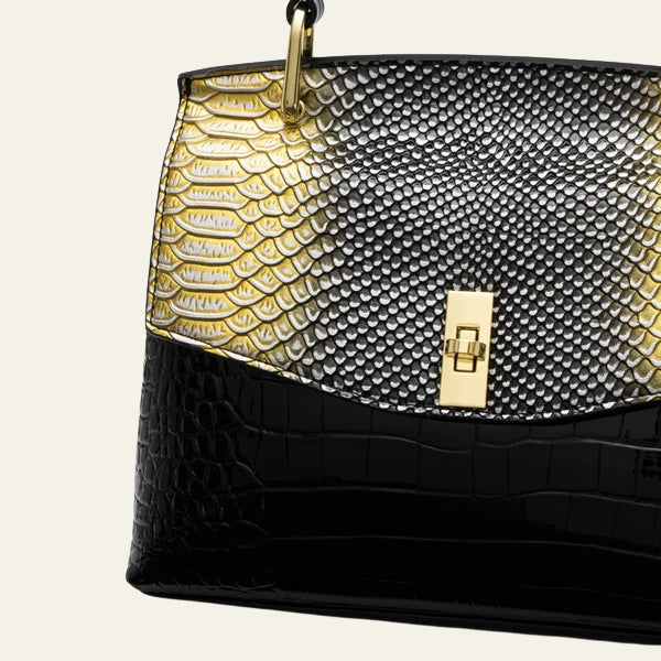 The Milano Structured Top-Handle Shoulder Bag