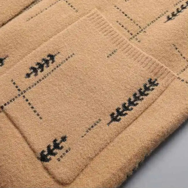 The Kyoto Patterned Open-Front Cardigan