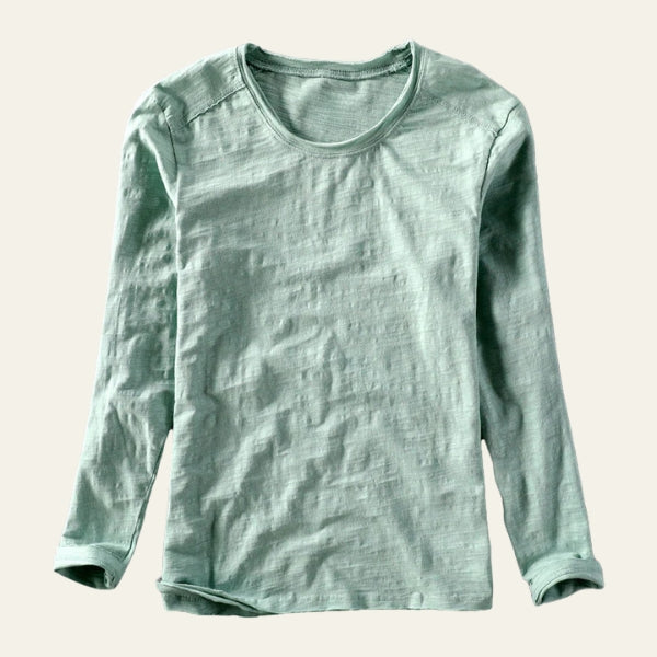 The Kyoto Slub-Texture Long Sleeve Tee
