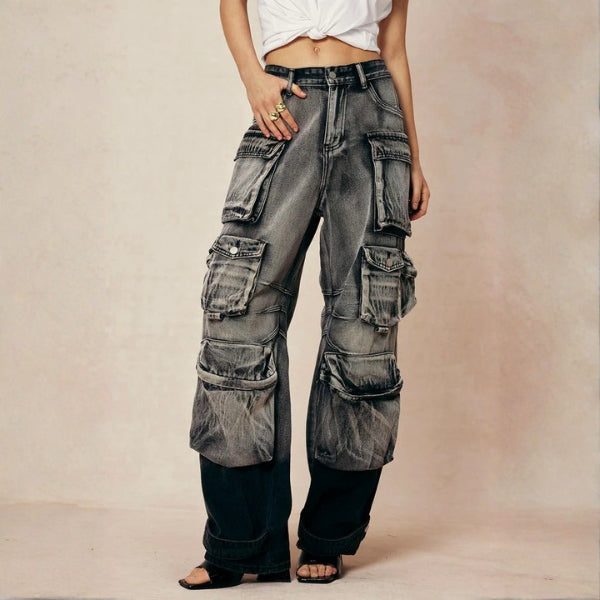 The SoHo Multi-Pocket Cargo Jeans