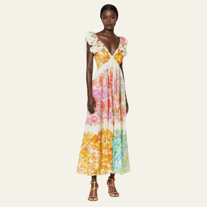 The Portofino Floral Maxi Dress