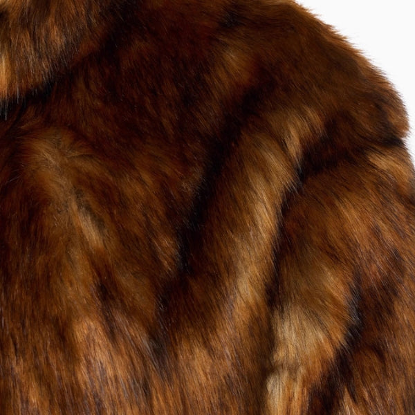 The Marlowe Longline Belted Faux-Fur Coat