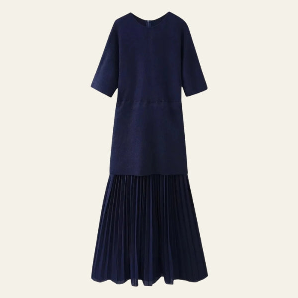 The Verona Pleated Knit Dress