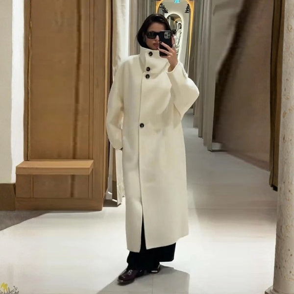 The Geneva Stand-Collar Longline Coat
