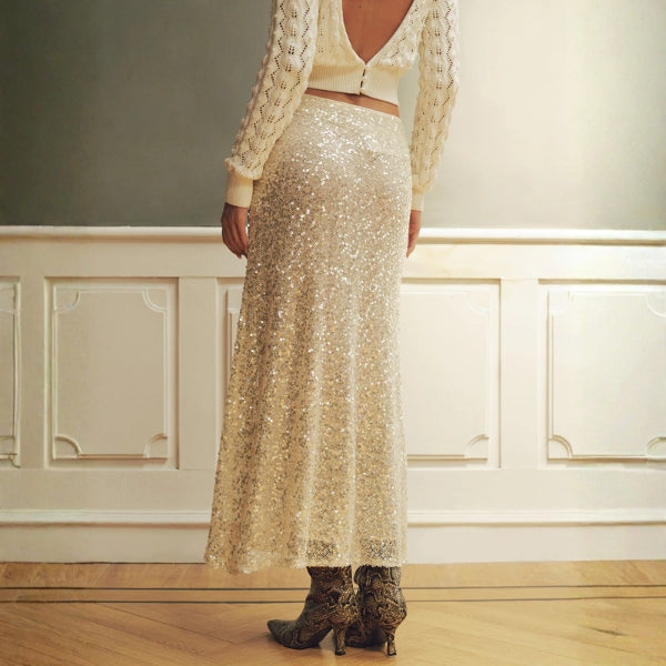 The Monaco Sequin Maxi Skirt