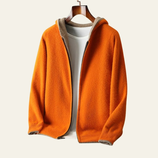 The Chamonix Reversible Cashmere Zip Hoodie