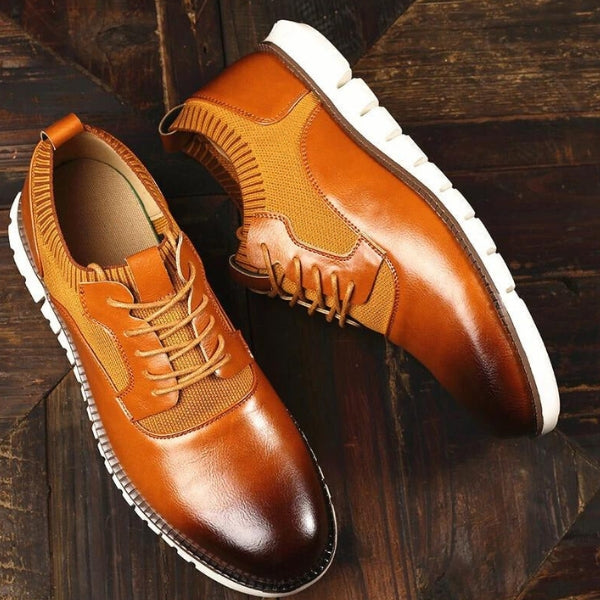 The Riviera Ribbed-Trim Derby Sneaker