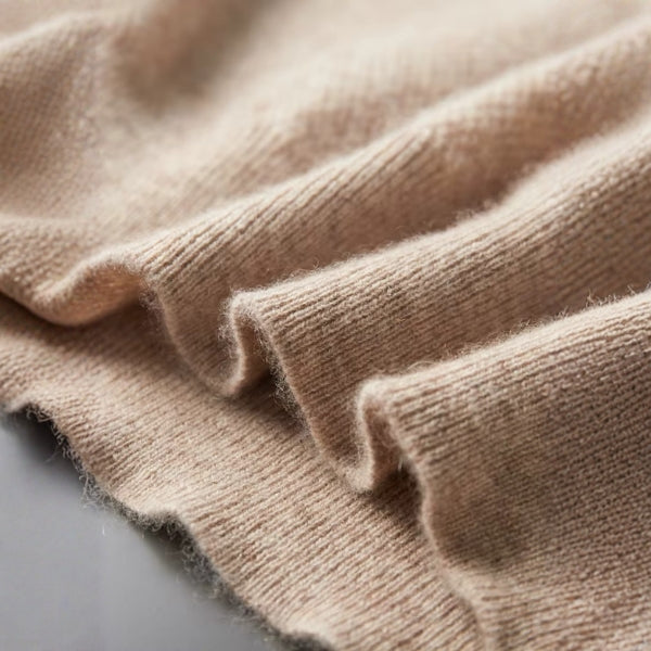 The Aspen Cashmere Henley Sweater