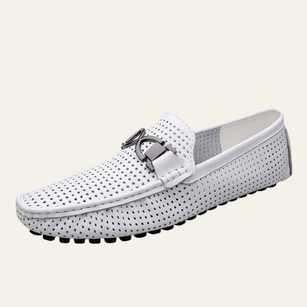 The Riviera Perforated Strap Loafers