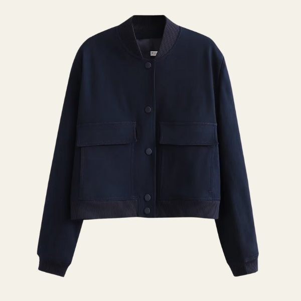 The Soho Cropped Snap-Front Jacket