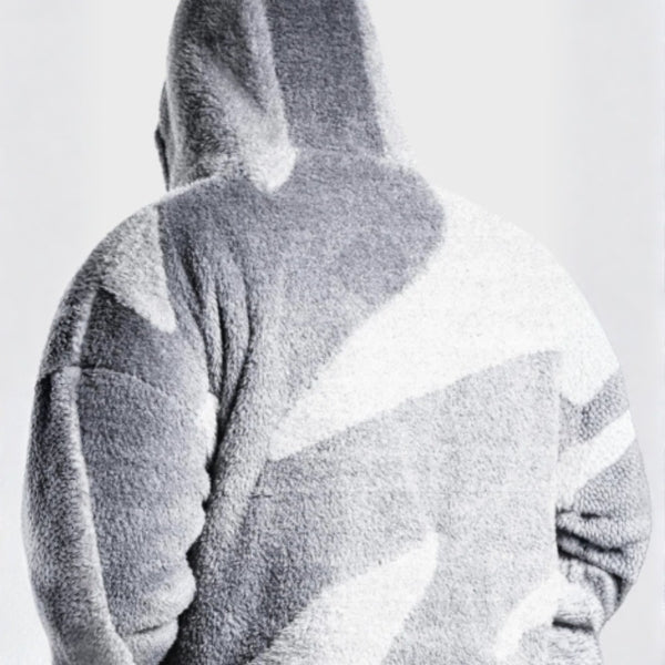 The Oslo Patterned Fleece Zip Hoodie