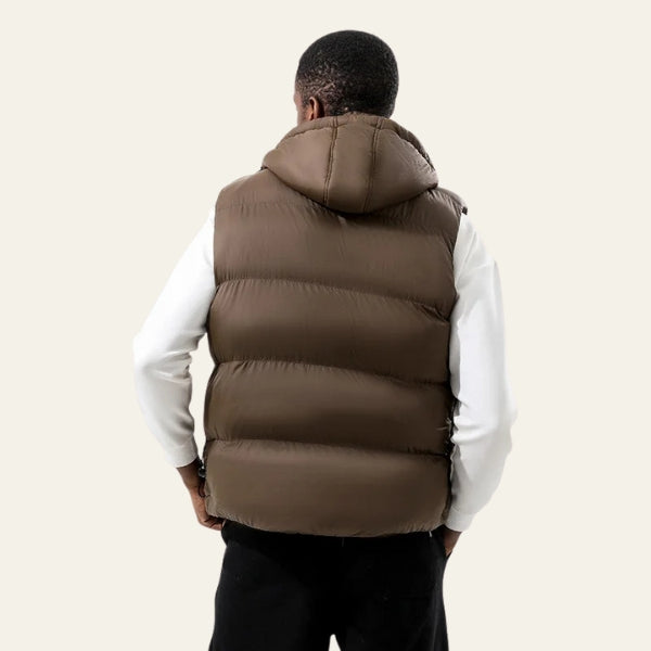 The Hudson Quilted Hooded Puffer Vest