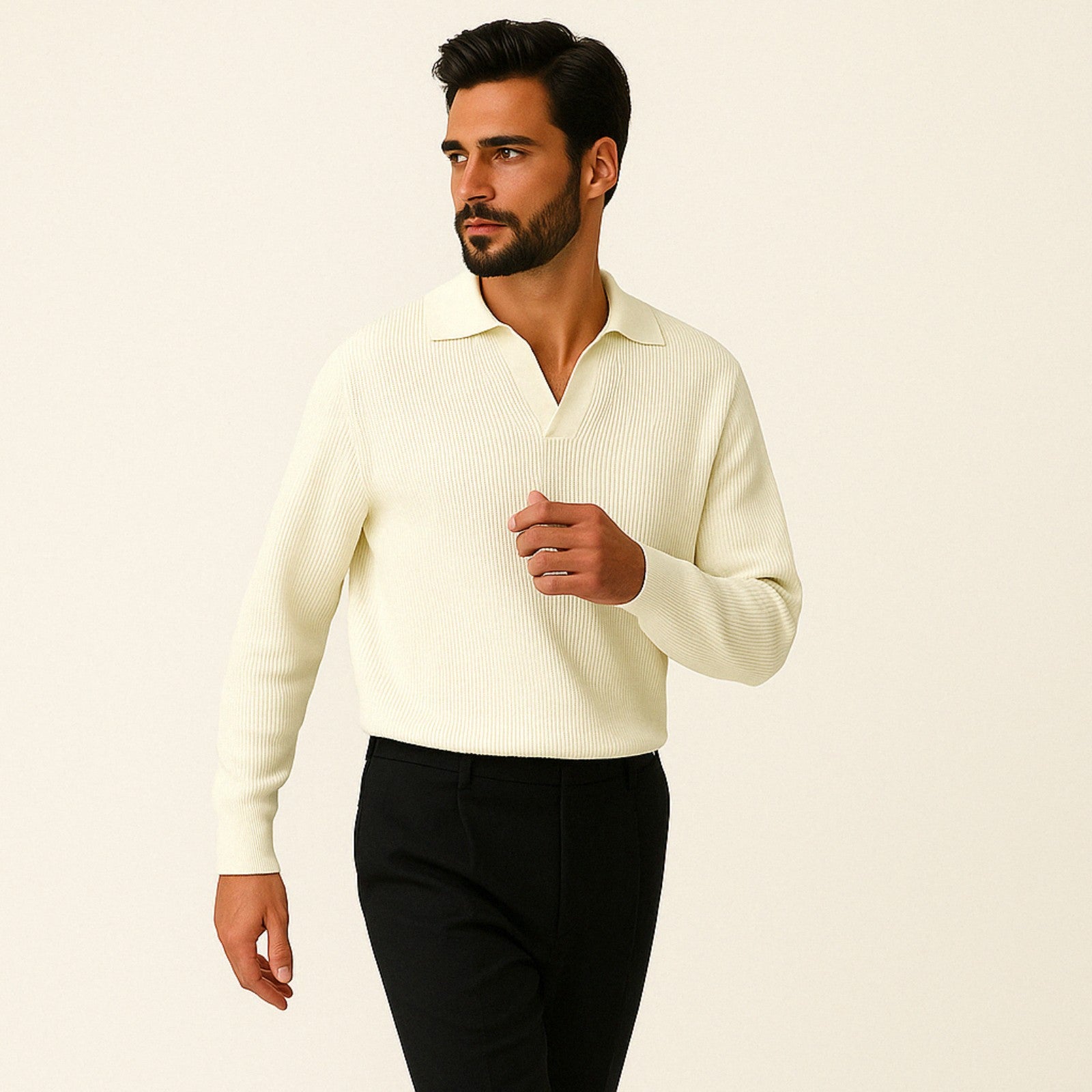 The Lugano V-Neck Knit Sweater