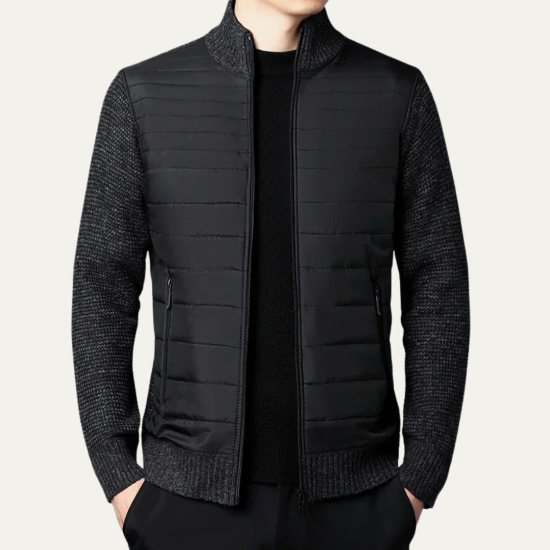 The Aspen Quilted Knit Zip Jacket