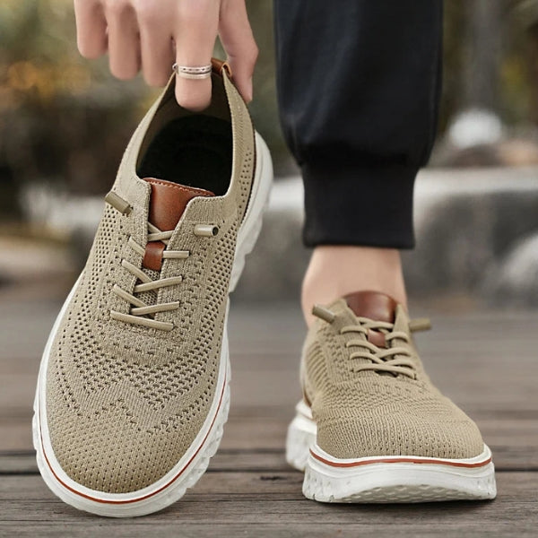 The Riviera Textured Knit Sneakers