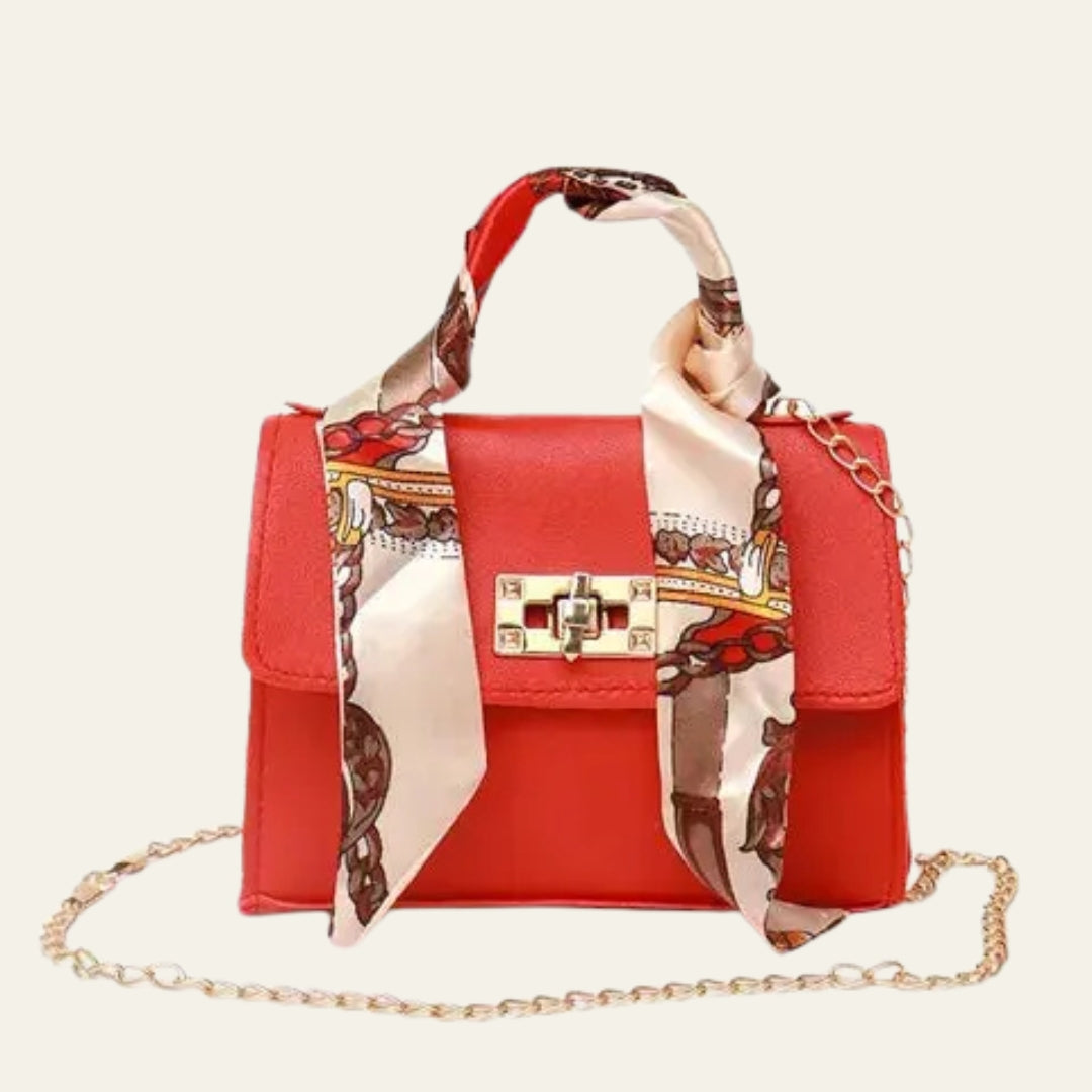 The Sorrento Scarf-Wrapped Top-Handle Mini Bag