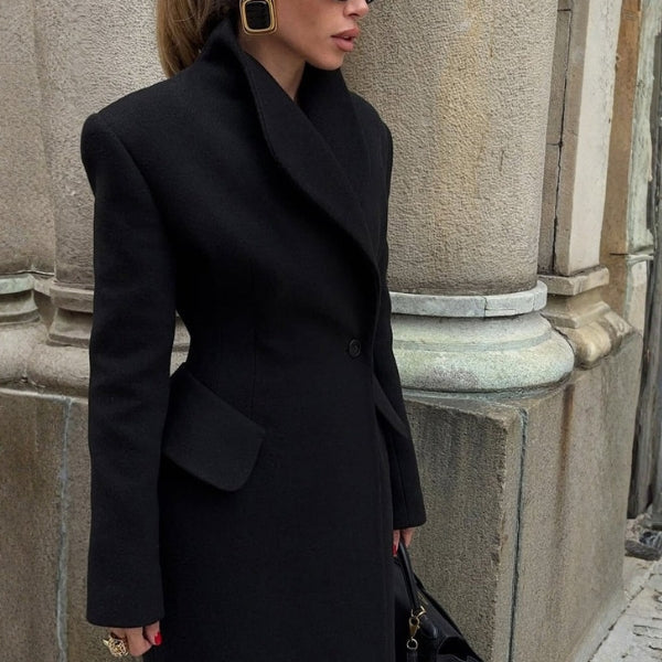 The Geneva Sculpted Maxi Coat