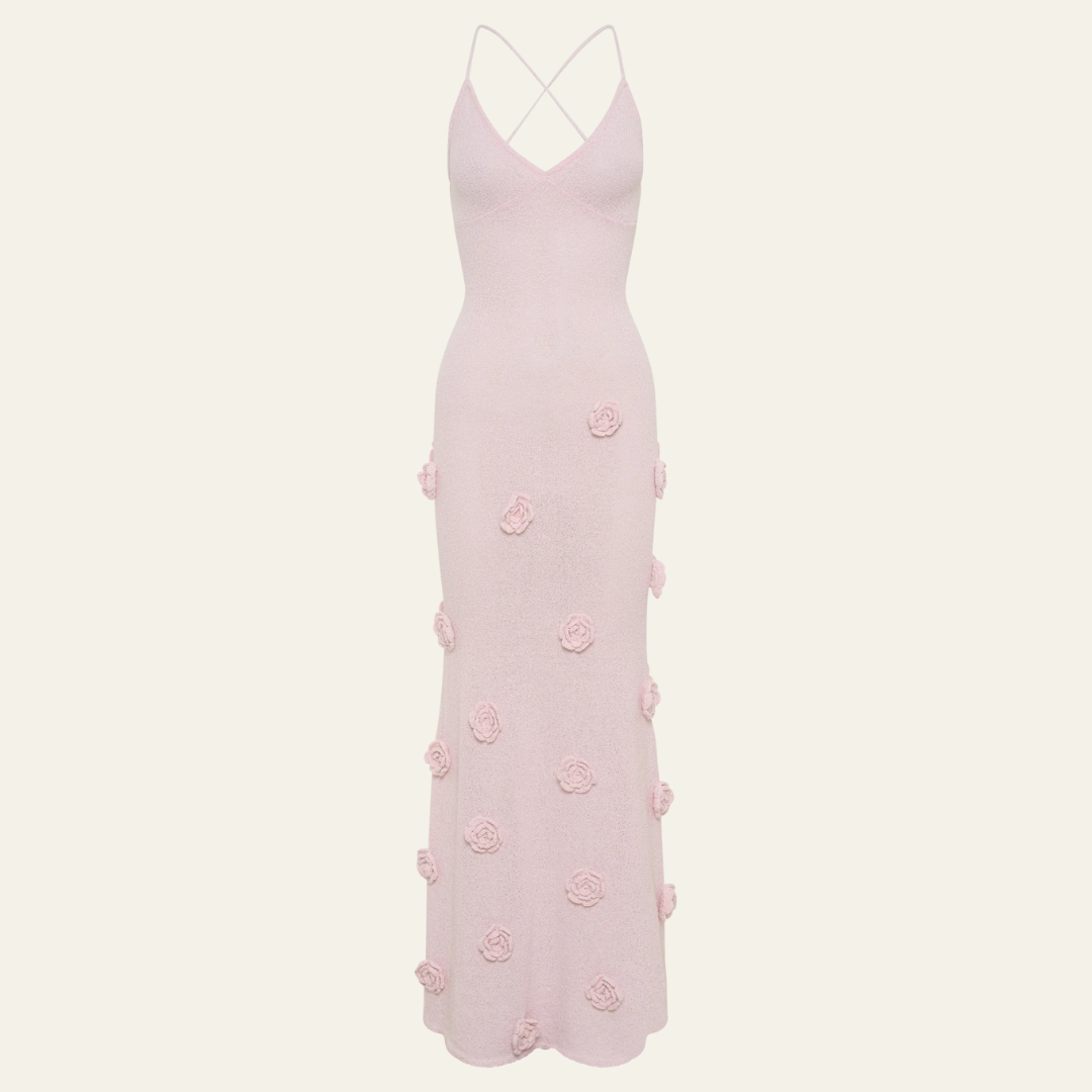 The Geneva Floral Knit Maxi Dress